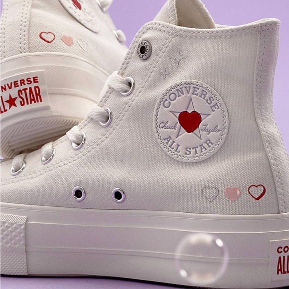 Converse Chuck Taylor All Star Lift Heart  sneakers #converse #nwt #coach - Picture 2 of 3